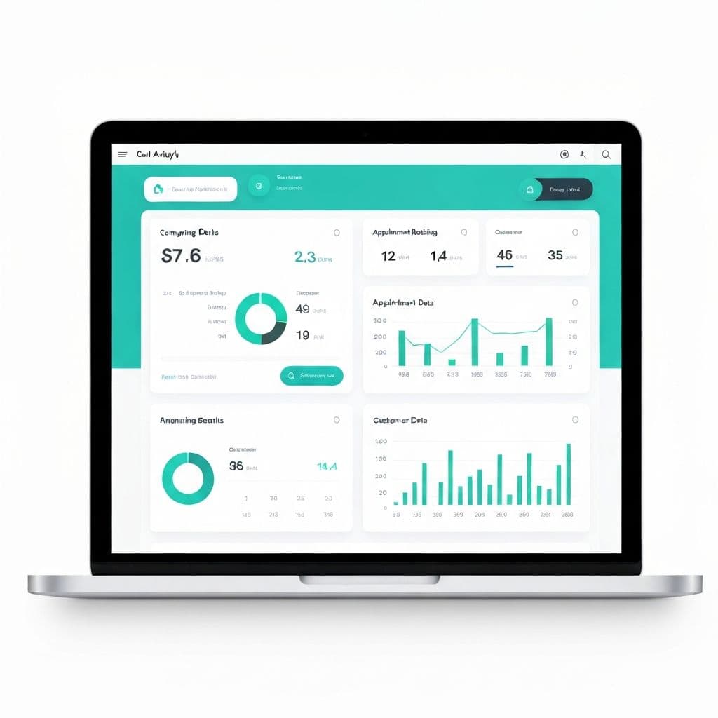 MARLO AI receptionist dashboard showing call analytics and appointment management